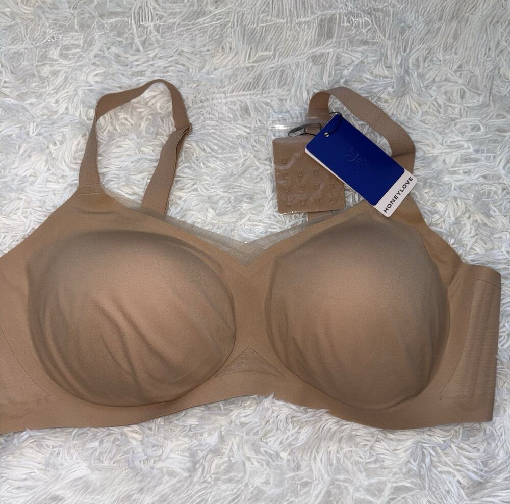 Honeylove 3x Liftwear Crossover Sand Color Bra. New W/tags